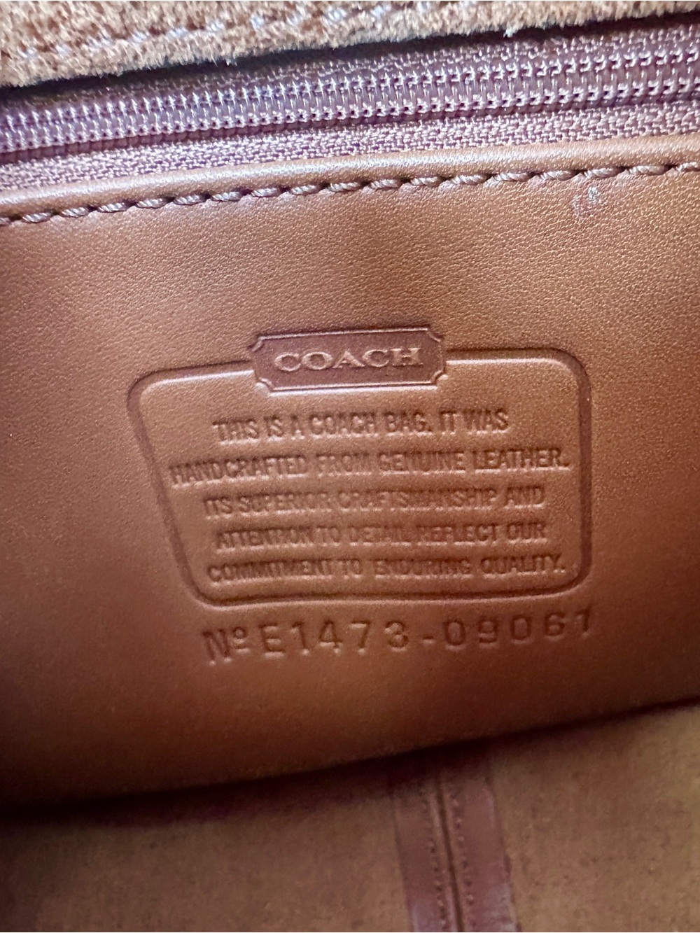 Coach Rambler Tan Leather Flap Crossbody Bag Turn-Lock Closure Handbag - Picture 8 of 16